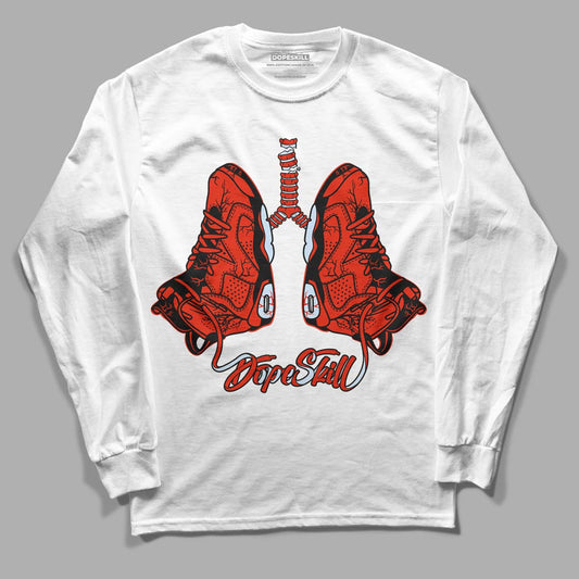 Jordan 6 Retro Toro Bravo DopeSkill Long Sleeve T-Shirt Breathe Graphic Streetwear - White