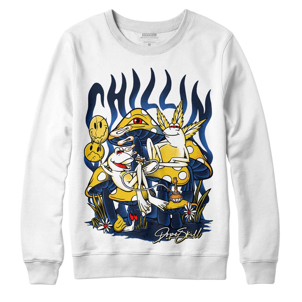 Dunk Low Vintage “Michigan” DopeSkill Sweatshirt Chillin Graphic Streetwear - White