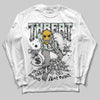 Jordan 1 Retro Low OG Year of the Snake (2025) DopeSkill Long Sleeve T-Shirt Threat Graphic Streetwear - White