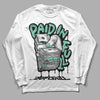 Jordan 3 "Green Glow" DopeSkill Long Sleeve T-Shirt Paid In Full Graphic Streetwear - White 