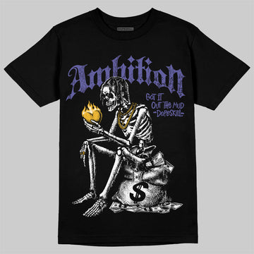 Jordan 4 Retro Lakers DopeSkill T-Shirt Ambition Graphic Streetwear - Black