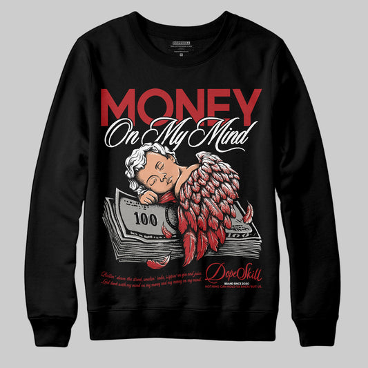 Jordan 12 Retro Flu Game (2025) DopeSkill Sweatshirt MOMM Graphic Streetwear - Black