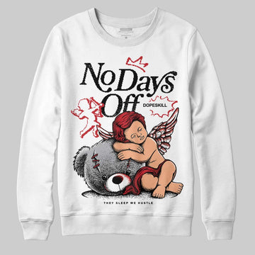 Jordan 1 High OG “Ruby” DopeSkill Sweatshirt New No Days Off Graphic Streetwear - White