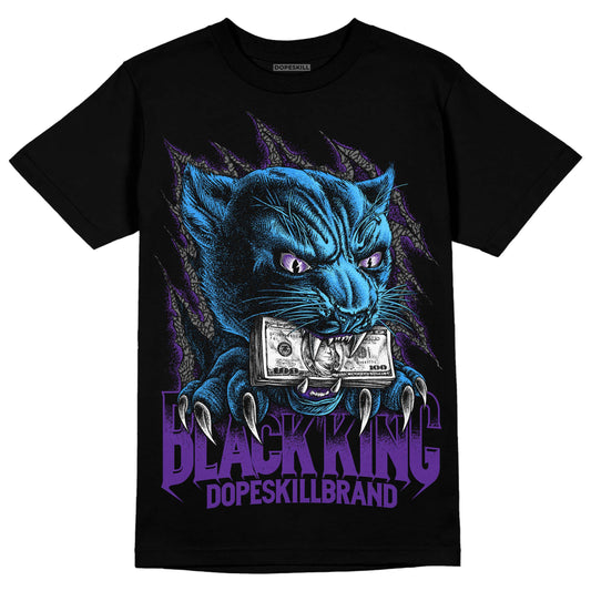 Jordan 3 Retro Dark Iris DopeSkill T-Shirt Black King Graphic Streetwear - Black