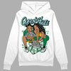 Jordan 5 “Lucky Green” DopeSkill Hoodie Sweatshirt Queen Of Hustle Graphic Streetwear - White