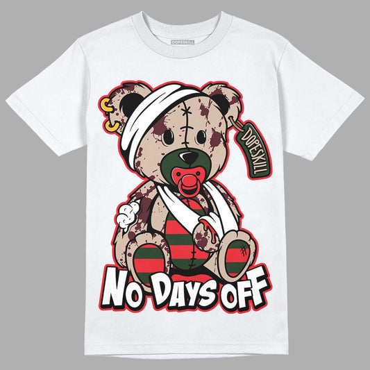 Dunk Low Freddy Krueger DopeSkill T-Shirt Hurt Bear Graphic Streetwear - White