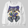 Jordan 4 Retro Lakers DopeSkill Sweatshirt At The Top Graphic Streetwear - White 