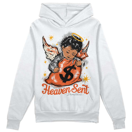 Jordan 3 Georgia Peach DopeSkill Hoodie Sweatshirt Heaven Sent Graphic Streetwear - White