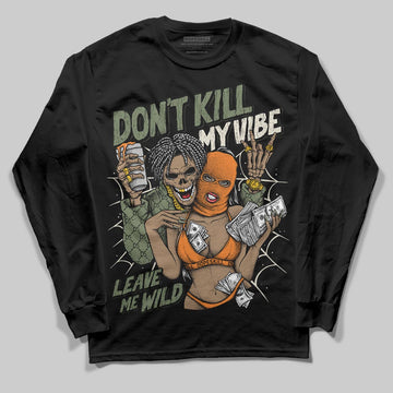 Jordan 4 Retro OG SP Undefeated (2025) DopeSkill Long Sleeve T-Shirt Don't Kill My Vibe Graphic Streetwear - Black