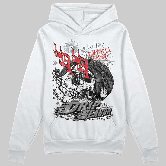 Jordan 10 Retro Shadow (2025) DopeSkill Hoodie Sweatshirt Drip Season Graphic Streetwear - White