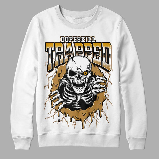 Jordan 13 Wheat 2023 DopeSkill Sweatshirt Trapped Halloween Graphic Streetwear - White