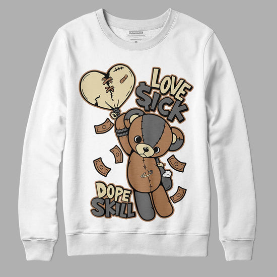 Jordan 6 WMNS Gore-Tex Brown Kelp DopeSkill Sweatshirt Love Sick Graphic Streetwear - White