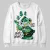 Green Sneakers DopeSkill Sweatshirt Make Money Graphic Streetwear  White 