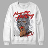 Jordan 14 Retro 'Stealth' DopeSkill Sweatshirt Never Stop Hustling Graphic Streetwear - White