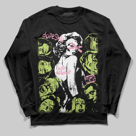 Chase B x Travis Scott x Jordan Jumpman Jack DopeSkill Long Sleeve T-Shirt Built Different Graphic Streetwear - Black