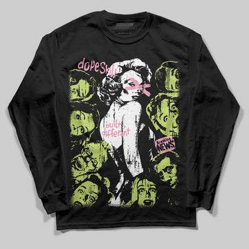 Chase B x Travis Scott x Jordan Jumpman Jack DopeSkill Long Sleeve T-Shirt Built Different Graphic Streetwear - Black