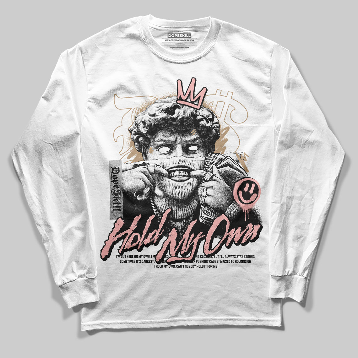 Nike Air Force 1 Low Canvas “Linen” DopeSkill Long Sleeve T-Shirt In My Way Graphic Streetwear - White
