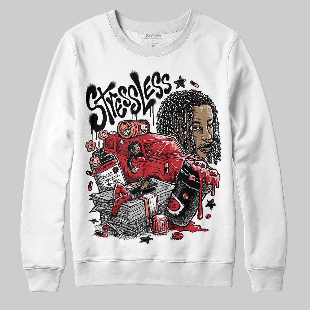 Jordan 1 High OG “Ruby” DopeSkill Sweatshirt Stressless Graphic Streetwear - White