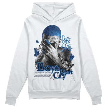 Jordan Spiz’ike Low “White/Obsidian” DopeSkill Hoodie Sweatshirt Boys Don't Cry Graphic Streetwear - White