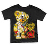 Jordan 6 “Yellow Ochre” DopeSkill Toddler Kids T-shirt Broken Heart Graphic Streetwear - Black