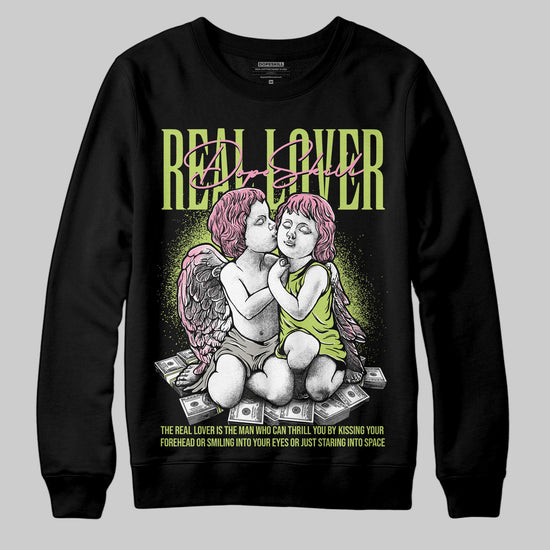 Chase B x Travis Scott x Jordan Jumpman Jack DopeSkill Sweatshirt Real Lover Graphic Streetwear - Black
