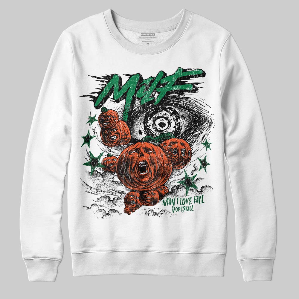 Green Sneakers DopeSkill Sweatshirt MILF Graphic Streetwear - White