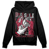 Jordan 1 Retro High '85 OG Metallic Burgundy DopeSkill Hoodie Sweatshirt Gotta Lotta Means Graphic Streetwear - black