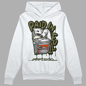 Olive Sneakers DopeSkill Hoodie Sweatshirt Paid In Full Graphic Streetwear - White