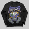 Jordan 4 Retro Lakers DopeSkill Long Sleeve T-Shirt At The Top Graphic Streetwear - Black