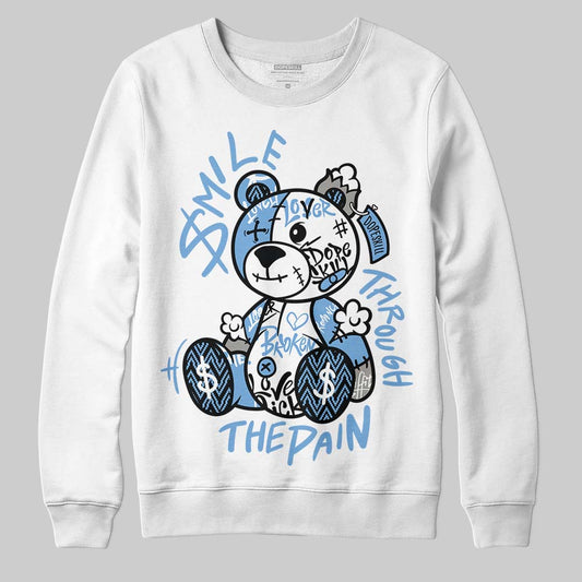 Jordan 12 Retro 'Melo' DopeSkill Sweatshirt Smile Through The Pain Graphic Streetwear - White