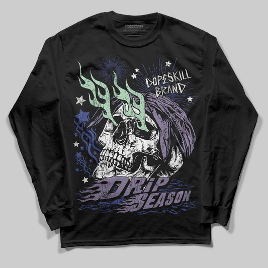 Jordan 1 Retro Low OG Zion Williamson Voodoo Alternate DopeSkill Long Sleeve T-Shirt Drip Season Graphic Streetwear - Black
