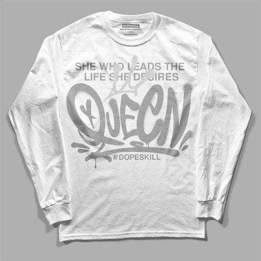 Dunk Low ‘Pure Platinum’ DopeSkill Long Sleeve T-Shirt Queen Graphic Streetwear - White