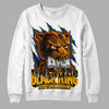 Dunk Blue Jay and University Gold DopeSkill Sweatshirt Black King Graphic Streetwear - White