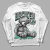 Jordan 3 "Green Glow" DopeSkill Long Sleeve T-Shirt Sick Bear Graphic Streetwear - White 