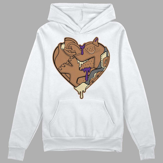 Jordan 6 WMNS Gore-Tex Brown Kelp DopeSkill Hoodie Sweatshirt Heart Jordan 6 Graphic Streetwear - WHite