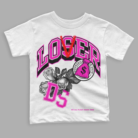 Dunk Low GS “Active Fuchsia” DopeSkill Toddler Kids T-shirt Loser Lover Graphic Streetwear - White