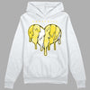 Jordan 11 Low 'Yellow Snakeskin' DopeSkill Hoodie Sweatshirt Slime Drip Heart Graphic Streetwear - White