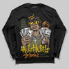 Olive Sneakers DopeSkill Long Sleeve T-Shirt All Hustle No Luck Graphic Streetwear - black