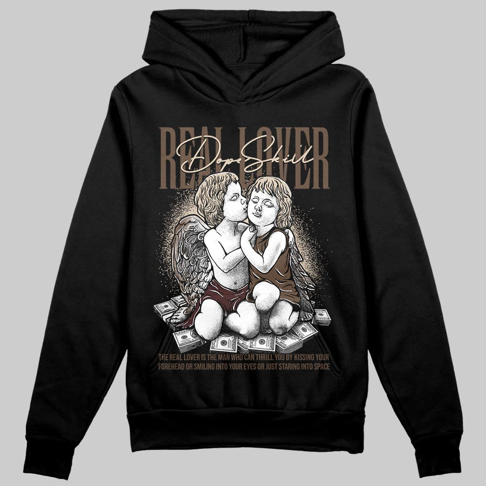 A Ma Maniére x Air Jordan 4 “Dark Mocha” DopeSkill Hoodie Sweatshirt Real Lover Graphic Streetwear - Black