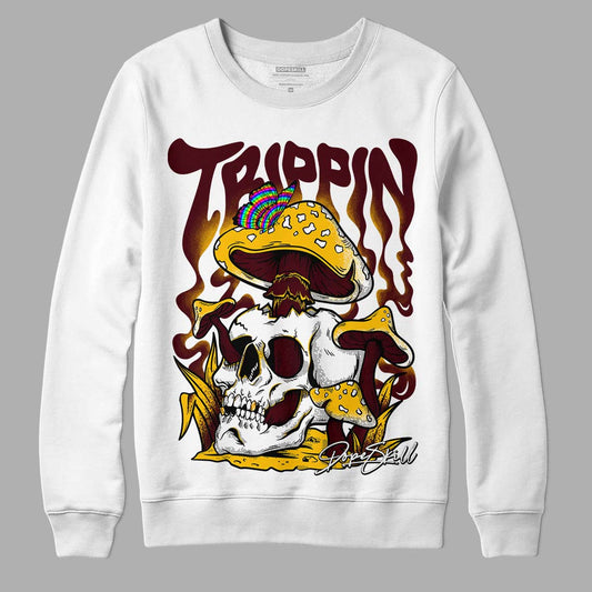 Dunk Yellow Bordeaux DopeSkill Sweatshirt Trippin Graphic Streetwear - White