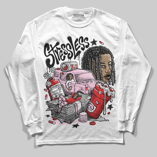 Awake NY x Air Jordan 5 Arctic Pink DopeSkill Long Sleeve T-Shirt Stressless Graphic Streetwear - White