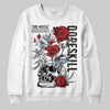 Jordan 5 Retro OG Black Metallic Reimagined DopeSkill Sweatshirt Side Hustle Graphic Streetwear - White