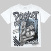 Jordan 11 Cool Grey DopeSkill Oversize Print T-Shirt Pocket Change Graphic Streetwear