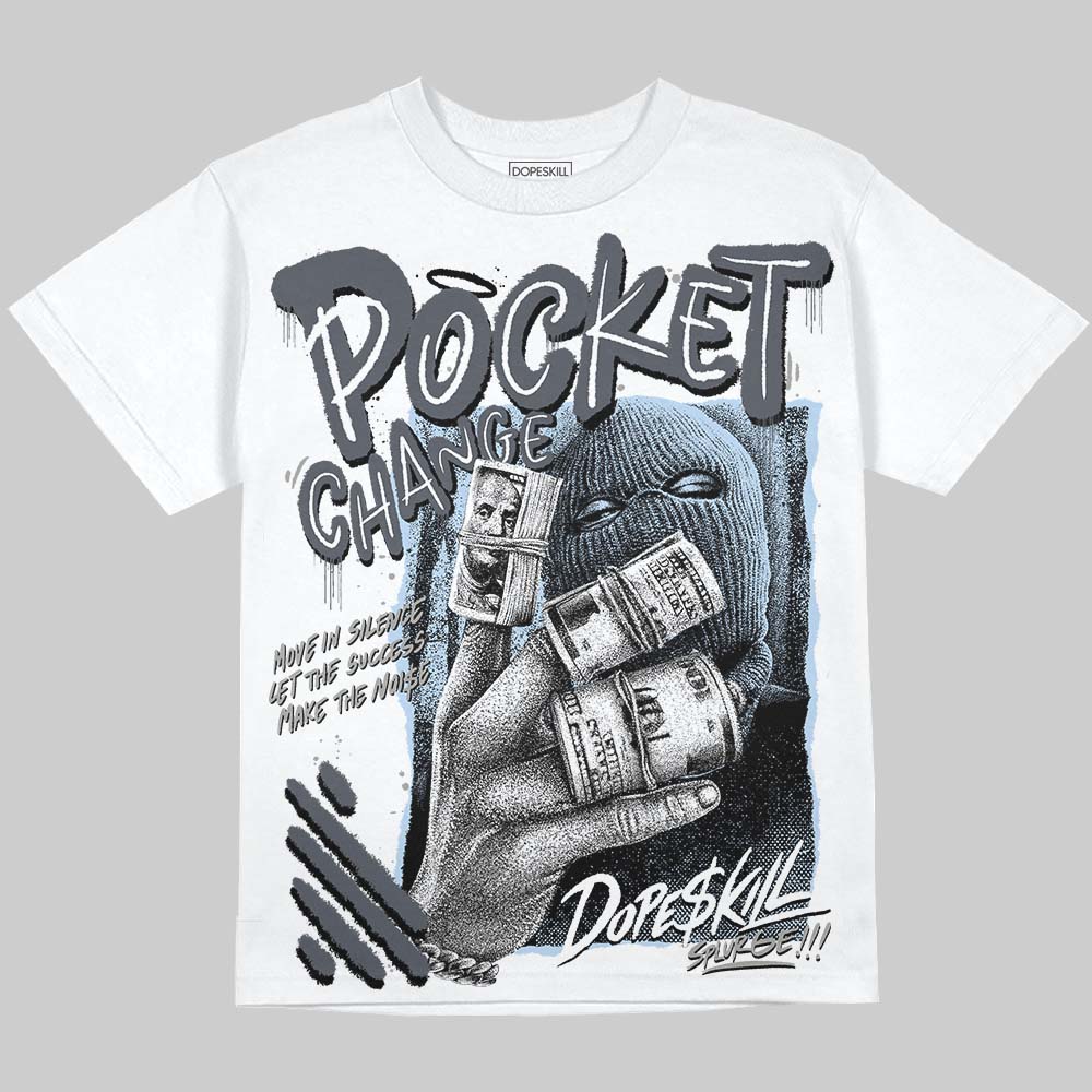 Jordan 11 Cool Grey DopeSkill Oversize Print T-Shirt Pocket Change Graphic Streetwear