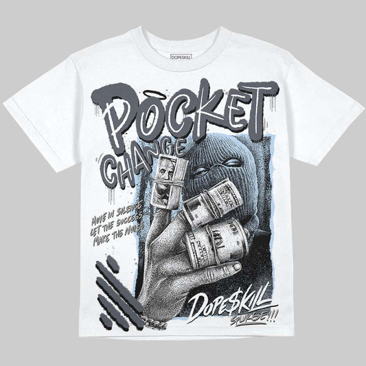 Jordan 11 Cool Grey DopeSkill Oversize Print T-Shirt Pocket Change Graphic Streetwear