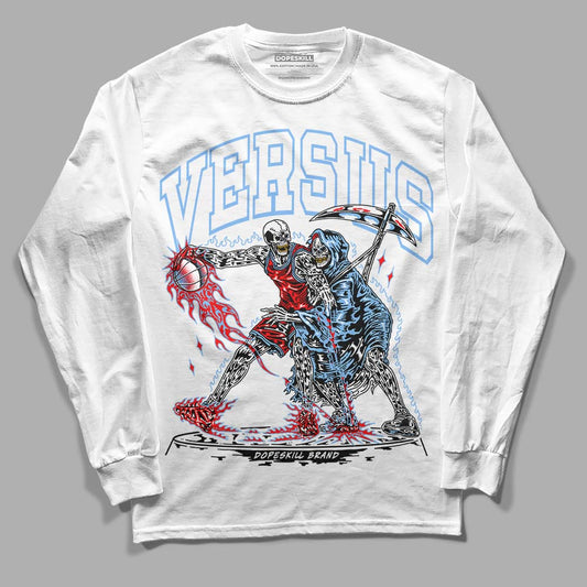 Jordan 9 Powder Blue DopeSkill Long Sleeve T-Shirt VERSUS Graphic Streetwear - White