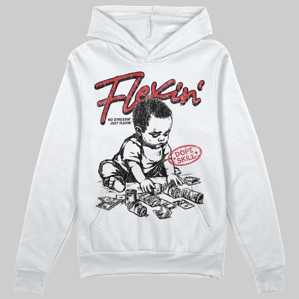 Jordan 1 Low OG "Chicago" DopeSkill Hoodie Sweatshirt Flexin' Graphic Streetwear - White