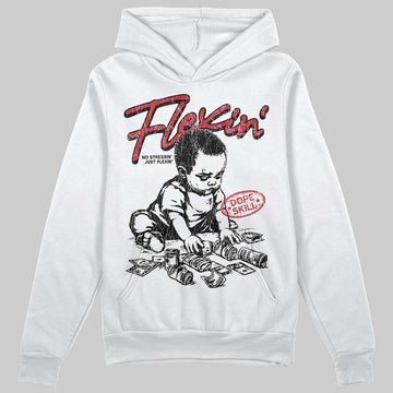 Jordan 1 Low OG "Chicago" DopeSkill Hoodie Sweatshirt Flexin' Graphic Streetwear - White
