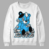 Jordan 1 High Retro OG “University Blue” DopeSkill Sweatshirt MOMM Bear Graphic Streetwear - White