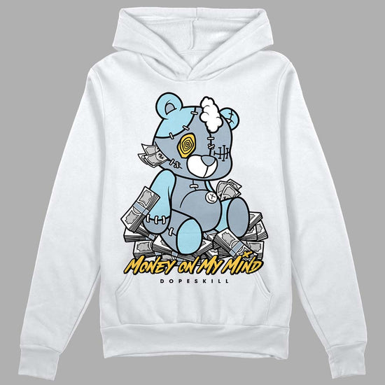 Jordan 13 “Blue Grey” DopeSkill Hoodie Sweatshirt MOMM Bear Graphic Streetwear - White 